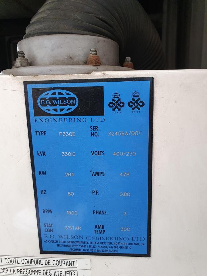 Gerador elétrico 330 kVa Fg Wilson Perkins 2006 TWG2: foto 5