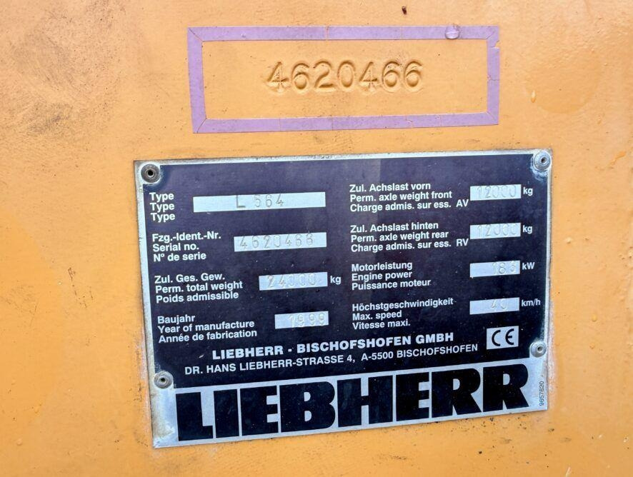 Carregadeira de rodas Liebherr L564: foto 9