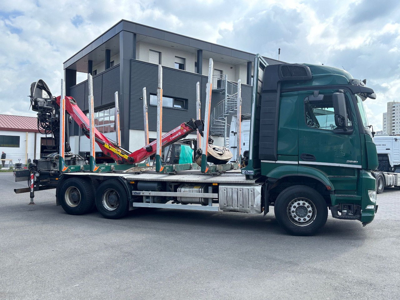 Caminhão florestal, Caminhão grua Mercedes-Benz Arocs 6x4/Kran Cranab TZ 12.2: foto 7