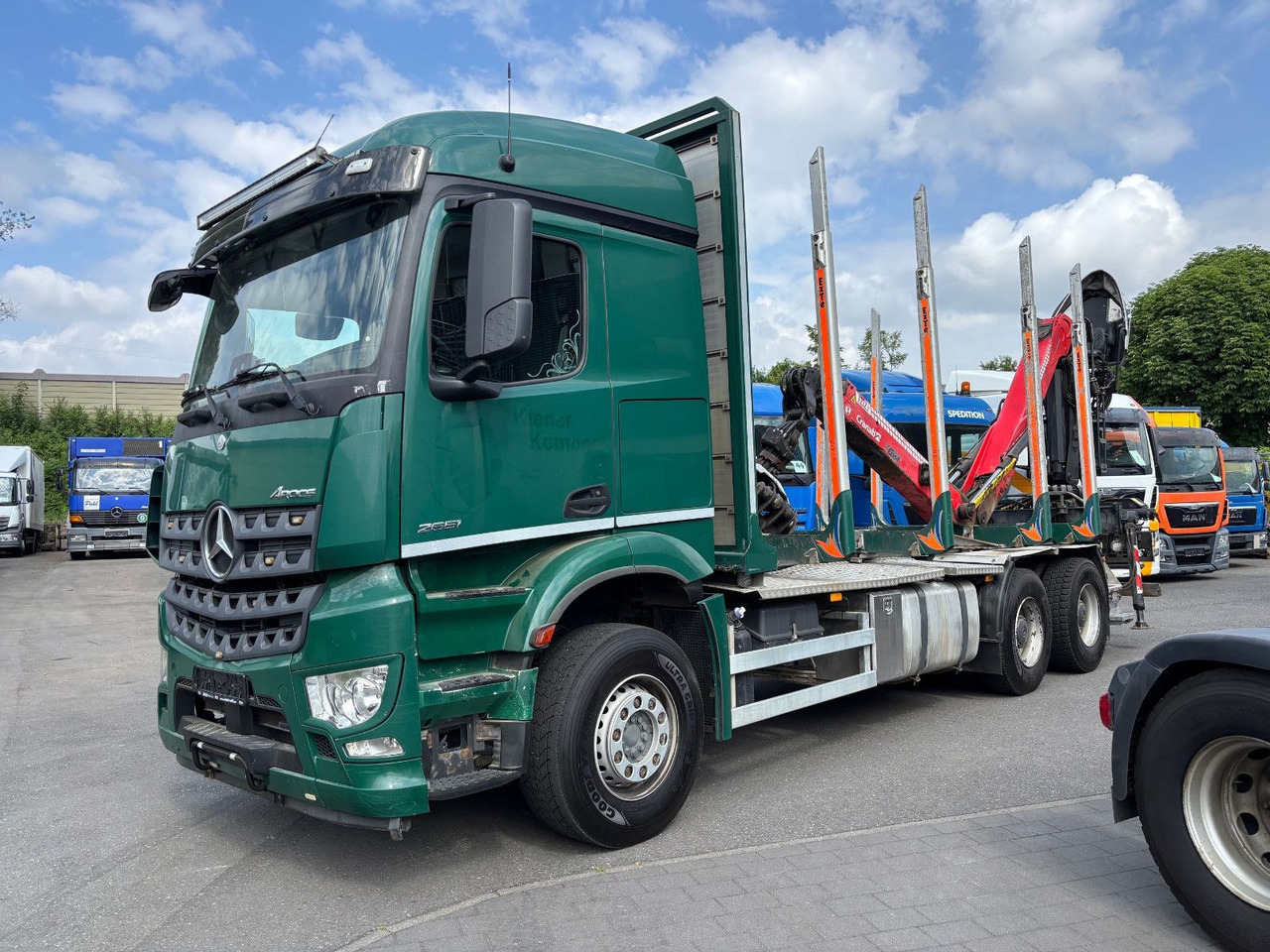 Mercedes-Benz Arocs 6x4/Kran Cranab TZ 12.2 - Caminhão florestal, Caminhão grua: foto 1 Mercedes-Benz Arocs 6x4/Kran Cranab TZ 12.2 - Caminhão florestal, Caminhão grua: foto 1