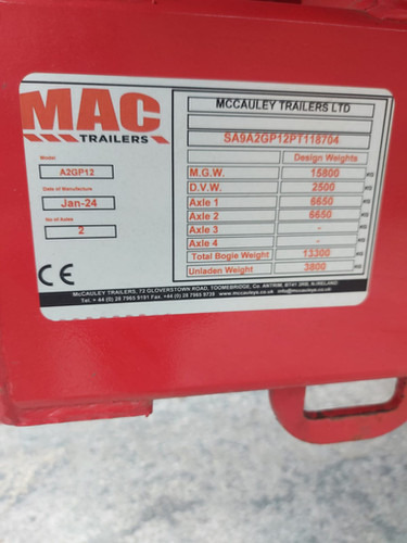 Reboque basculante McCauley Dump Trailer: foto 11