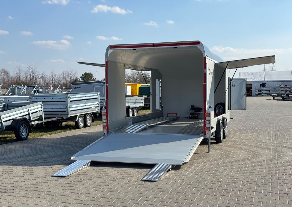 Reboque transporte de veículos nuevo DEBON Debon C2000 - zamknięta przyczepa do przewozu aut, 550 x 215 cm, 3500kg, felgi ALU, wciągarka elektryczna: foto 17