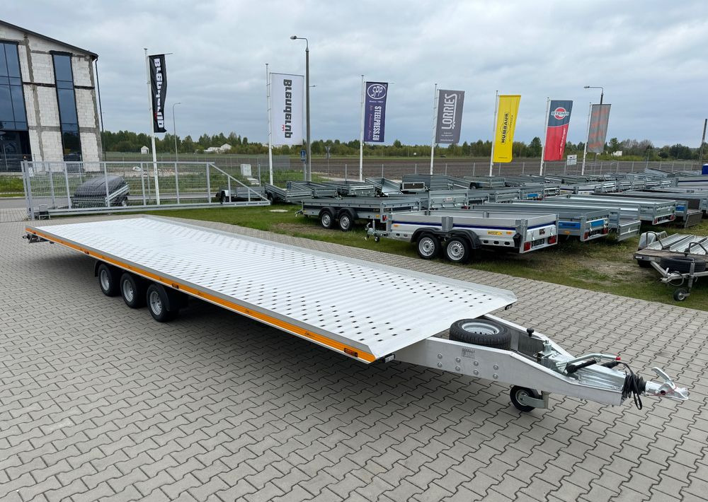 GROMEX Gromex laweta aluminiowa | 850x210cm | DMC 3500kg | platforma na 2 auta | 3 osie AL-KO | OŚWIETLENIE LED - Reboque transporte de veículos: foto 4 GROMEX Gromex laweta aluminiowa | 850x210cm | DMC 3500kg | platforma na 2 auta | 3 osie AL-KO | OŚWIETLENIE LED - Reboque transporte de veículos: foto 4