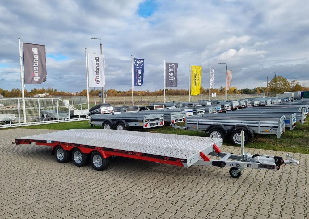 TA-NO TA-NO Scorpio 55 PREMIUM laweta 3 osiowa 5.5m 3500kg DMC najazdy niski załadunek - Reboque transporte de veículos: foto 1 TA-NO TA-NO Scorpio 55 PREMIUM laweta 3 osiowa 5.5m 3500kg DMC najazdy niski załadunek - Reboque transporte de veículos: foto 1