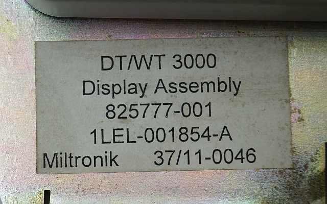 Crown 825777-001 | DT/WT3000 display 825777-001 1LEL-001854-A Miltronik 37/11-00 DT/WT3000 display 825777-001 1LEL-001854-A Miltronik 37/11-0046 - Painel de instrumentos de Equipamento de movimentação: foto 2 Crown 825777-001 | DT/WT3000 display 825777-001 1LEL-001854-A Miltronik 37/11-00 DT/WT3000 display 825777-001 1LEL-001854-A Miltronik 37/11-0046 - Painel de instrumentos de Equipamento de movimentação: foto 2