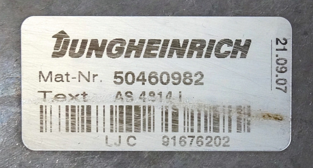 Jungheinrich 50460982 | Rij regeling Drive controller AS4814i from ETV214 year 2 - Centralina electrónica de Equipamento de movimentação: foto 2 Jungheinrich 50460982 | Rij regeling Drive controller AS4814i from ETV214 year 2 - Centralina electrónica de Equipamento de movimentação: foto 2
