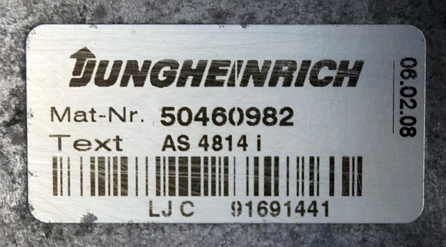 Jungheinrich 50460982 | Rij regeling Drive controller AS4814i from ETV214 year 2 - Centralina electrónica de Equipamento de movimentação: foto 2 Jungheinrich 50460982 | Rij regeling Drive controller AS4814i from ETV214 year 2 - Centralina electrónica de Equipamento de movimentação: foto 2