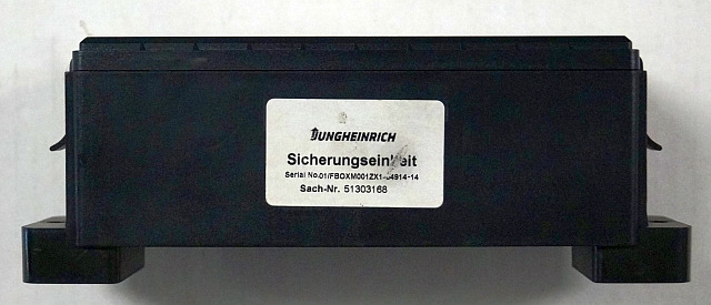 Jungheinrich 51303168 | Zekeringkast Fusebox sn. 01/FBOXM001ZX1-64914-14 - Fusível de Equipamento de movimentação: foto 3 Jungheinrich 51303168 | Zekeringkast Fusebox sn. 01/FBOXM001ZX1-64914-14 - Fusível de Equipamento de movimentação: foto 3