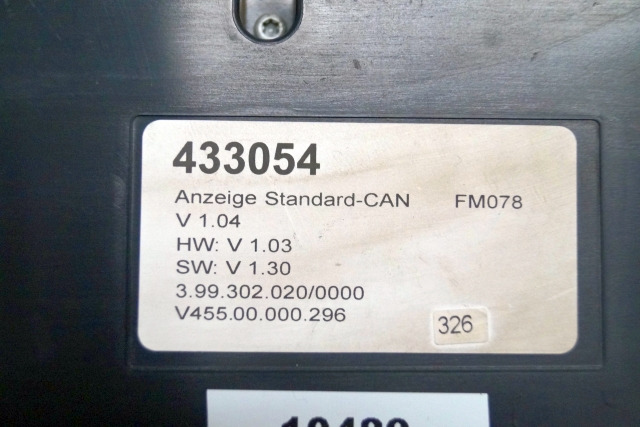 Still 433054 | Display 3.99 302 020/0000 v 455 00 000 296 v1,04 hw v1,03 sw v1,3 Display 3.99 302 020/0000 v 455 00 000 296 v1,04 hw v1,03 sw v1,30 for FMX17 year 2007 - Painel de instrumentos de Equipamento de movimentação: foto 2 Still 433054 | Display 3.99 302 020/0000 v 455 00 000 296 v1,04 hw v1,03 sw v1,3 Display 3.99 302 020/0000 v 455 00 000 296 v1,04 hw v1,03 sw v1,30 for FMX17 year 2007 - Painel de instrumentos de Equipamento de movimentação: foto 2