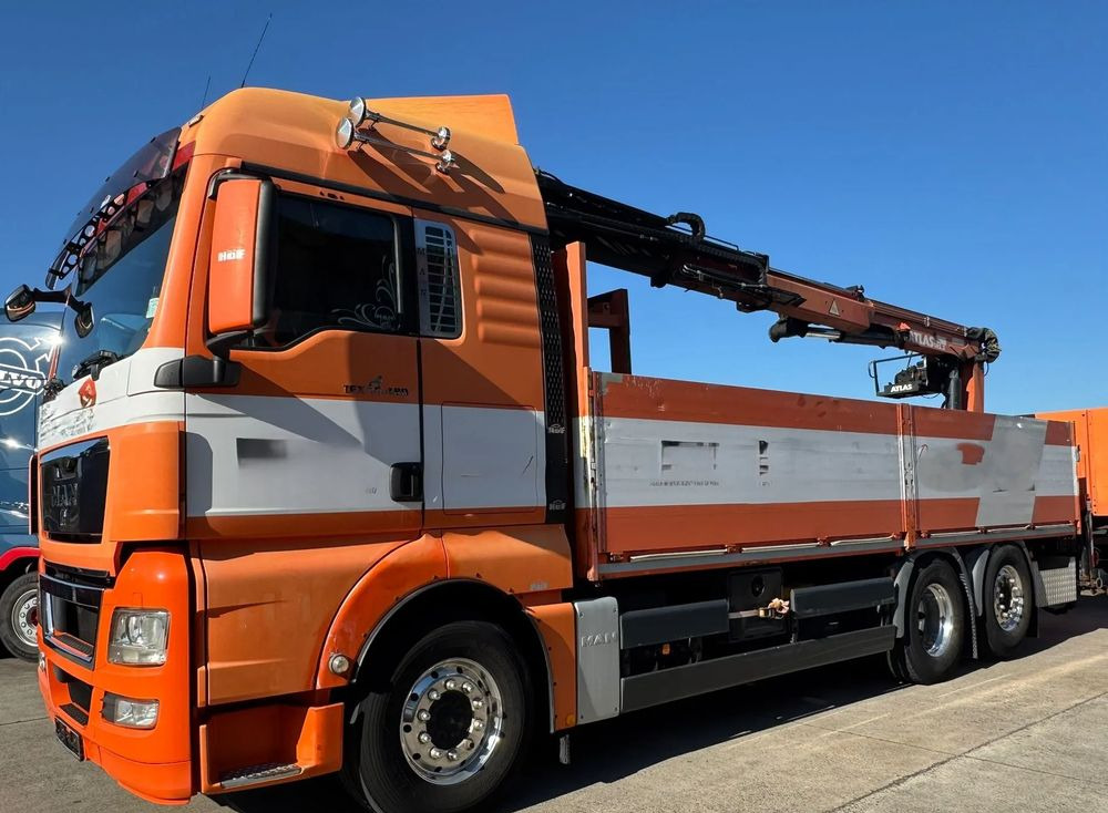 MAN TGX 26.480 • HDS Atlas 145.2 •Oś podnoszona i skrętna 426 tys. km - Zestaw z przyczepą Schwarzmüller Oś przednia – resory piórowe, tylna – pneumatyka • - Camião de caixa aberta/ Plataforma, Caminhão grua: foto 5 MAN TGX 26.480 • HDS Atlas 145.2 •Oś podnoszona i skrętna 426 tys. km - Zestaw z przyczepą Schwarzmüller Oś przednia – resory piórowe, tylna – pneumatyka • - Camião de caixa aberta/ Plataforma, Caminhão grua: foto 5
