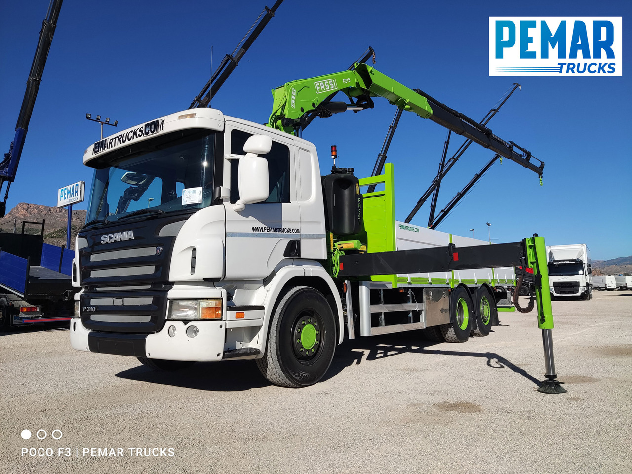 SCANIA P 310 6X2 GRUA CAJA FIJA FASSI F 210 - Caminhão grua: foto 1 SCANIA P 310 6X2 GRUA CAJA FIJA FASSI F 210 - Caminhão grua: foto 1