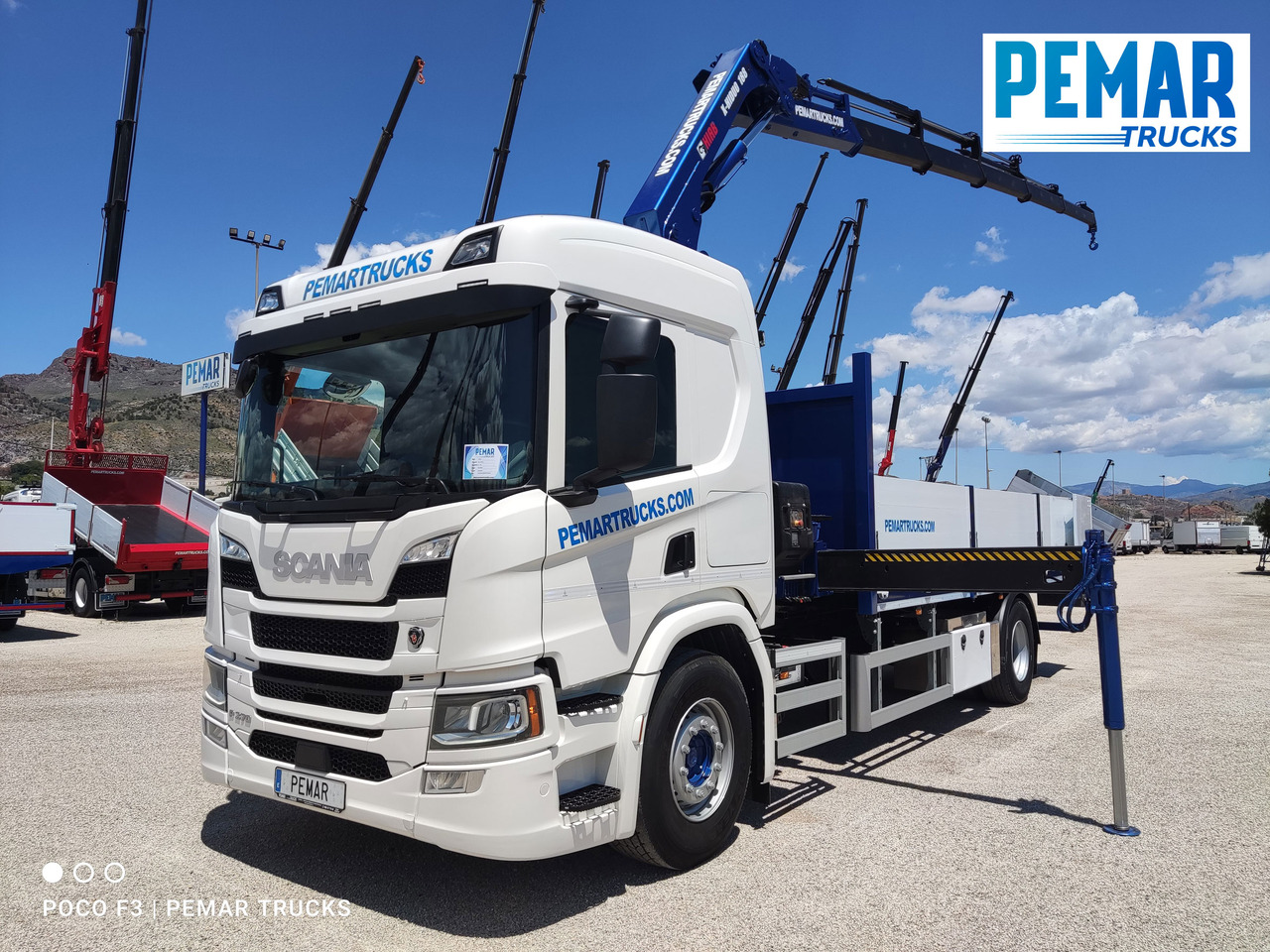 SCANIA P 370 GRUA CAJA FIJA 18T - Caminhão grua: foto 1 SCANIA P 370 GRUA CAJA FIJA 18T - Caminhão grua: foto 1
