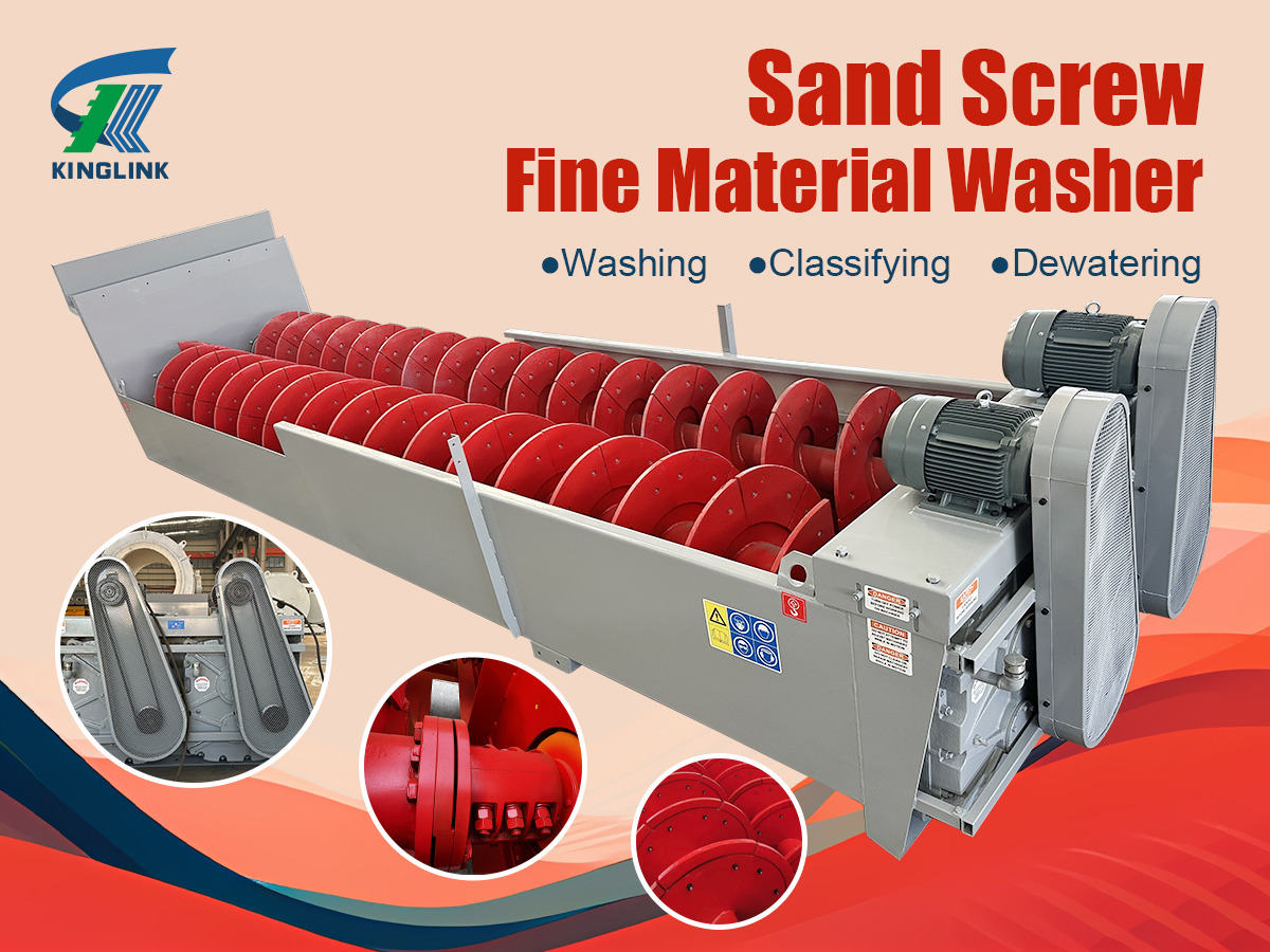Kinglink Screw Sand Washer | 44'' x 32' Fine Material Washer - Britador: foto 1 Kinglink Screw Sand Washer | 44'' x 32' Fine Material Washer - Britador: foto 1