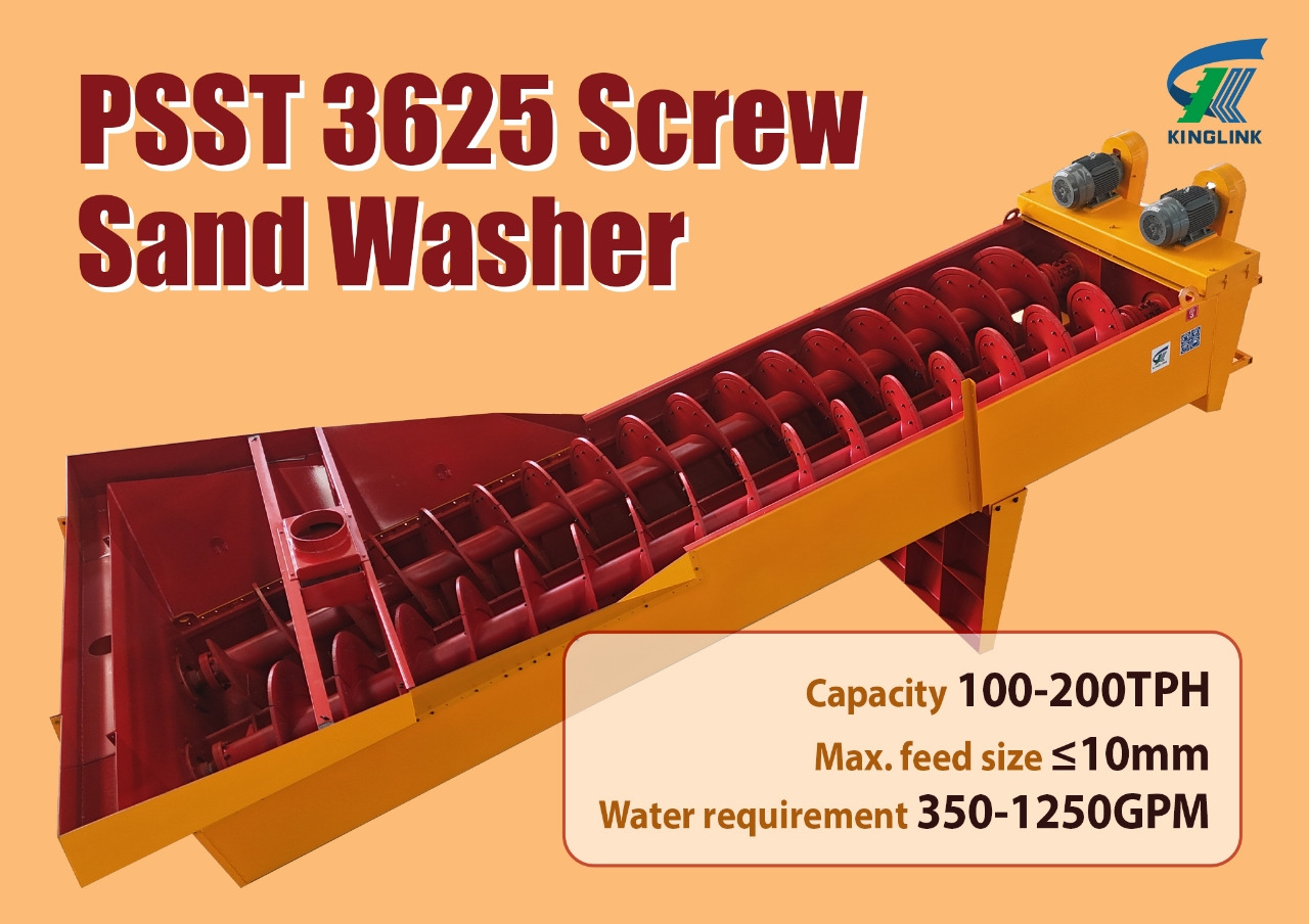 Kinglink TTSW3625 Fine Material Washer | Sand Screw Washer - Peneira vibratória: foto 1 Kinglink TTSW3625 Fine Material Washer | Sand Screw Washer - Peneira vibratória: foto 1