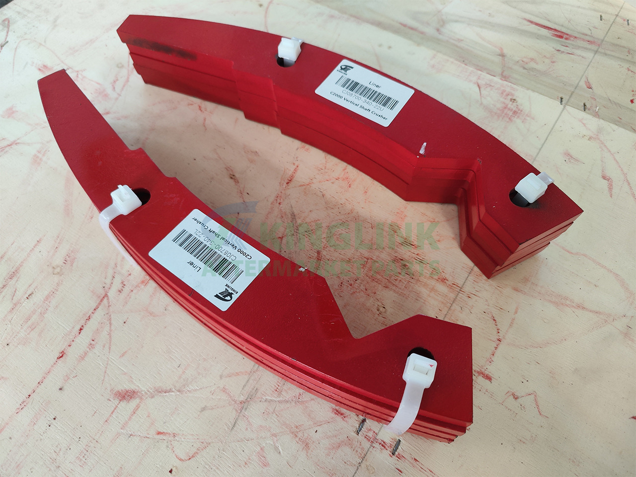 KINGLINK VSI Crusher Spare Parts Liner Cj08700-340-22u Cj08700-340-22L for Terex Canica2000dd 2000SD - Peça de reposição de Máquina de construção: foto 2 KINGLINK VSI Crusher Spare Parts Liner Cj08700-340-22u Cj08700-340-22L for Terex Canica2000dd 2000SD - Peça de reposição de Máquina de construção: foto 2