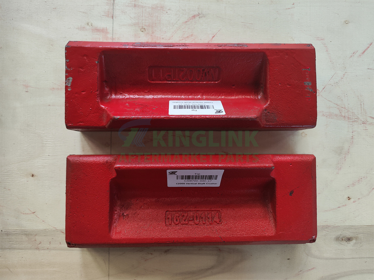 KINGLINK VSI Crusher Spare Parts Tip Cj08700-340-17 for Terex Canica2000dd 2000SD - Peça de reposição de Máquina de construção: foto 1 KINGLINK VSI Crusher Spare Parts Tip Cj08700-340-17 for Terex Canica2000dd 2000SD - Peça de reposição de Máquina de construção: foto 1