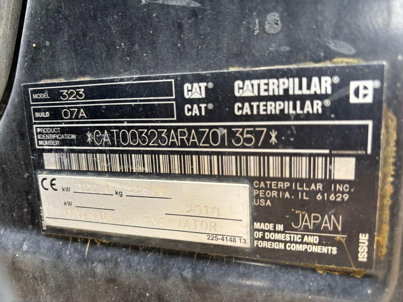 Escavadora de rastos Caterpillar 323: foto 9