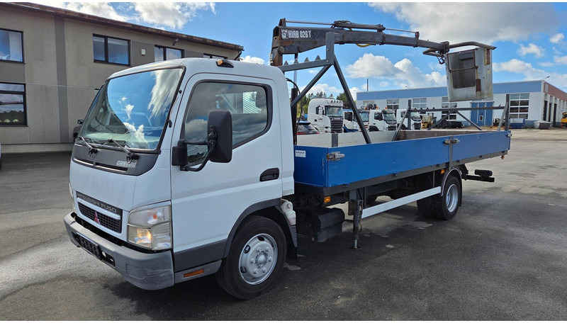 Mitsubishi CANTER FE85B HIAB 026 - Camião de caixa aberta/ Plataforma, Caminhão grua: foto 1 Mitsubishi CANTER FE85B HIAB 026 - Camião de caixa aberta/ Plataforma, Caminhão grua: foto 1
