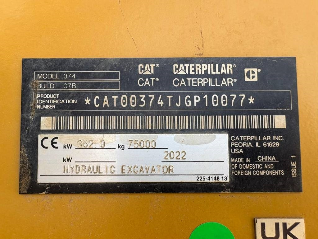 Escavadora de rastos CAT 374 (On Transport): foto 8