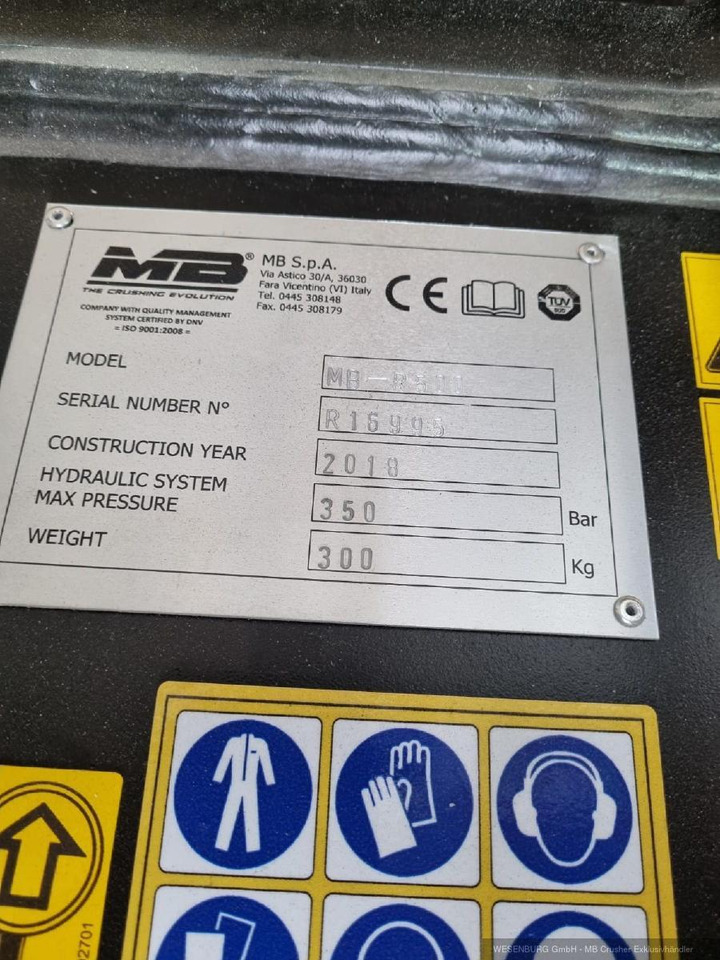 MB Crusher R500 Fräse für Bagger - Neugerät - Equipamento: foto 5 MB Crusher R500 Fräse für Bagger - Neugerät - Equipamento: foto 5