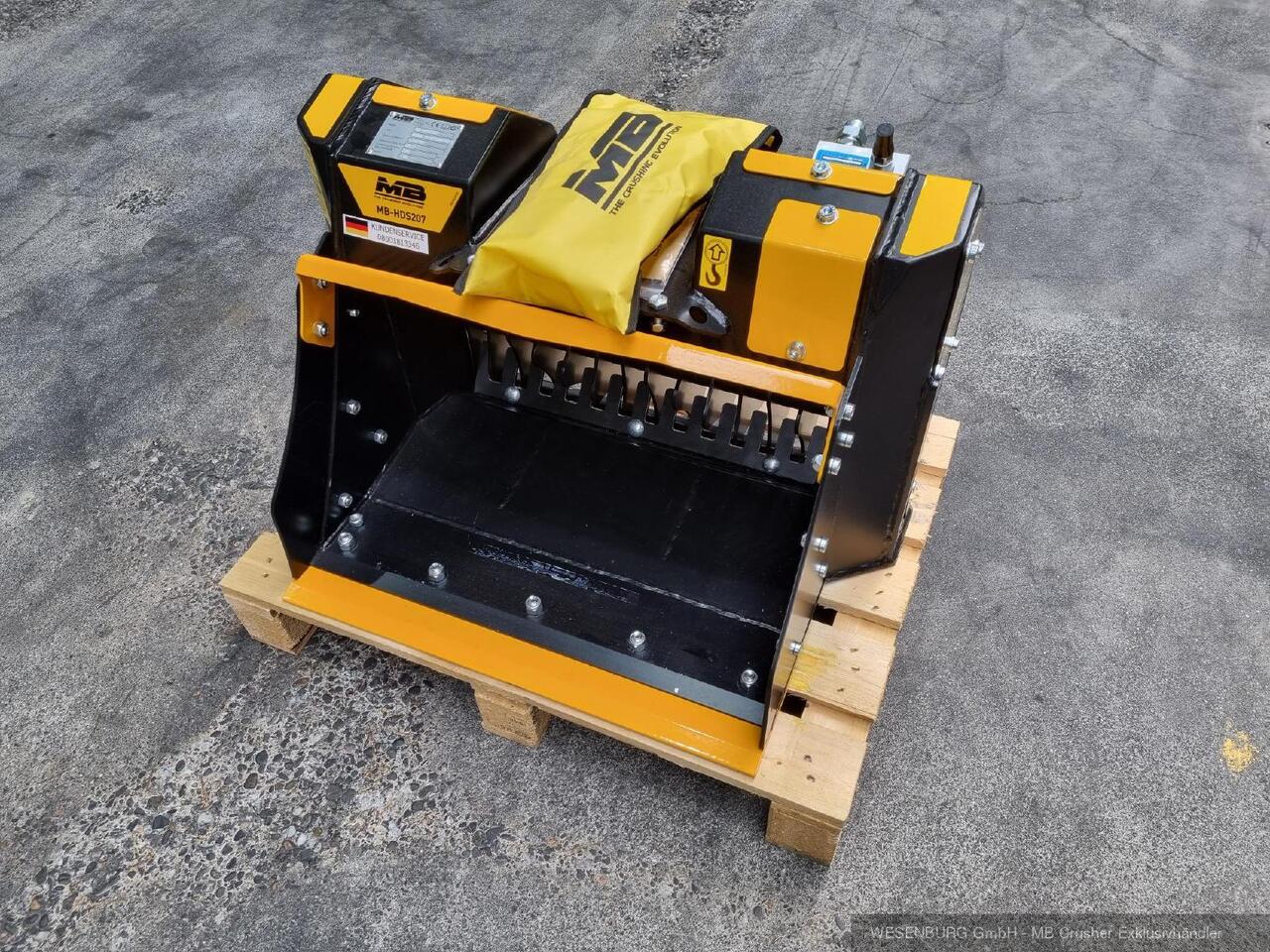MB Crusher Schaufelseparator Separator MB-HDS 207 / 1,3 - 2,8 t - Balde para separação de Máquina de construção: foto 1 MB Crusher Schaufelseparator Separator MB-HDS 207 / 1,3 - 2,8 t - Balde para separação de Máquina de construção: foto 1