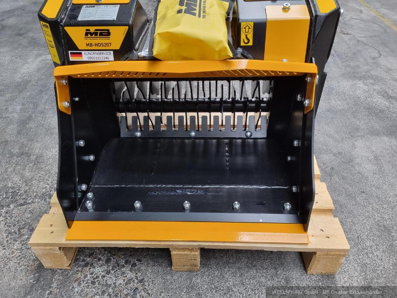 MB Crusher Schaufelseparator Separator MB-HDS 207 / 1,3 - 2,8 t - Balde para separação de Máquina de construção: foto 2 MB Crusher Schaufelseparator Separator MB-HDS 207 / 1,3 - 2,8 t - Balde para separação de Máquina de construção: foto 2