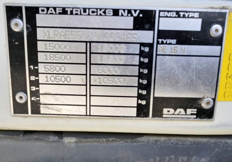 Caminhão basculante DAF LF 55.220 / SPROWADZONY Z FRANCJI / 119 000 KM: foto 11