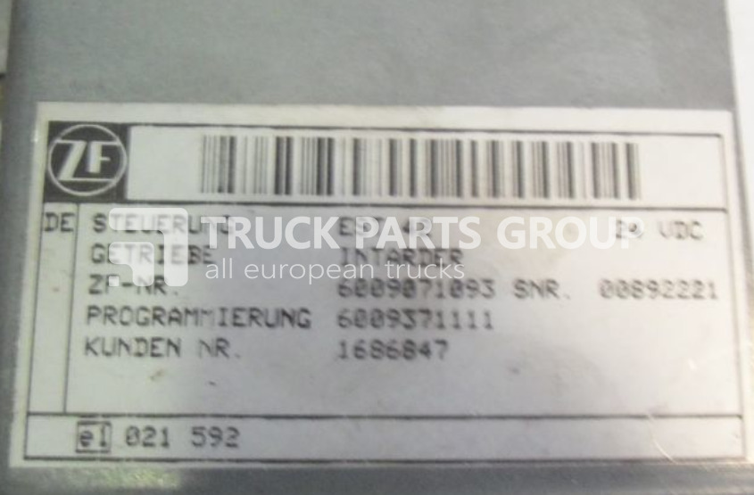 DAF 105 XF EUR 4, EURO 5 emission, electronic control unit ZF - inta control unit - Centralina electrónica de Caminhão: foto 2 DAF 105 XF EUR 4, EURO 5 emission, electronic control unit ZF - inta control unit - Centralina electrónica de Caminhão: foto 2