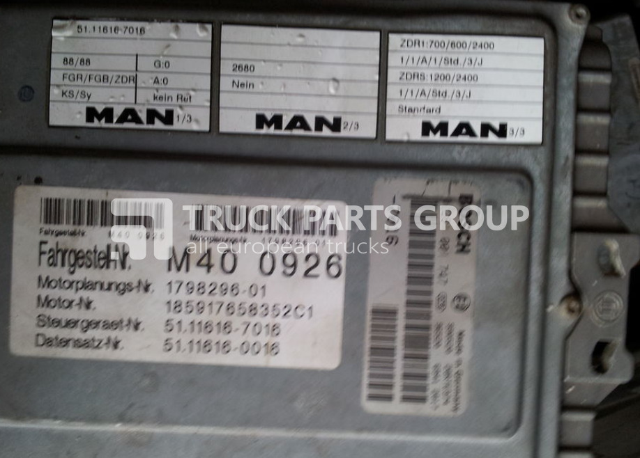 MAN ECU EDC, engine control unit 4 series , L2000, 51116167173, 5111 control unit - Centralina electrónica de Caminhão: foto 4 MAN ECU EDC, engine control unit 4 series , L2000, 51116167173, 5111 control unit - Centralina electrónica de Caminhão: foto 4