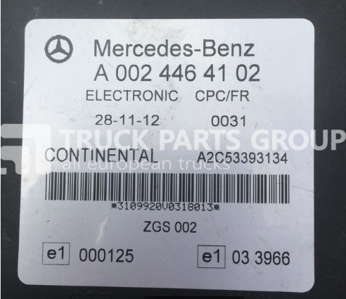 MERCEDES-BENZ Actros, Atego, Axor FR parameter control unit, CPC1 control unit control unit - Centralina electrónica de Caminhão: foto 1 MERCEDES-BENZ Actros, Atego, Axor FR parameter control unit, CPC1 control unit control unit - Centralina electrónica de Caminhão: foto 1