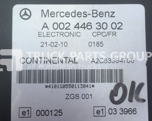 MERCEDES-BENZ Actros, Atego, Axor FR parameter control unit, CPC1 control unit control unit - Centralina electrónica de Caminhão: foto 4 MERCEDES-BENZ Actros, Atego, Axor FR parameter control unit, CPC1 control unit control unit - Centralina electrónica de Caminhão: foto 4