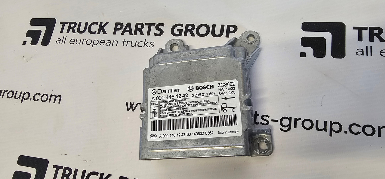 MERCEDES-BENZ MERCEDES BENZ ACTROS MP4 EURO6 air bag control unit module by BOSCH 0004461242, 0285011657, 0004461142, 0004461542, 0004461642, 0004461742. - Peça de reposição de Caminhão: foto 1 MERCEDES-BENZ MERCEDES BENZ ACTROS MP4 EURO6 air bag control unit module by BOSCH 0004461242, 0285011657, 0004461142, 0004461542, 0004461642, 0004461742. - Peça de reposição de Caminhão: foto 1