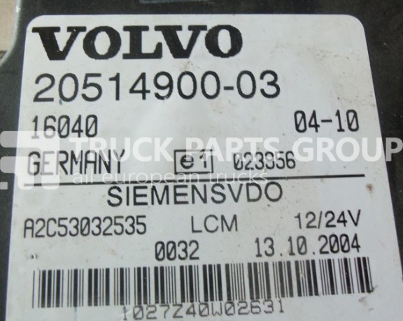 VOLVO FH13, FH13 EURO 4, EURO 5 emission LCM control unit, lightning u control unit - Centralina electrónica de Caminhão: foto 2 VOLVO FH13, FH13 EURO 4, EURO 5 emission LCM control unit, lightning u control unit - Centralina electrónica de Caminhão: foto 2