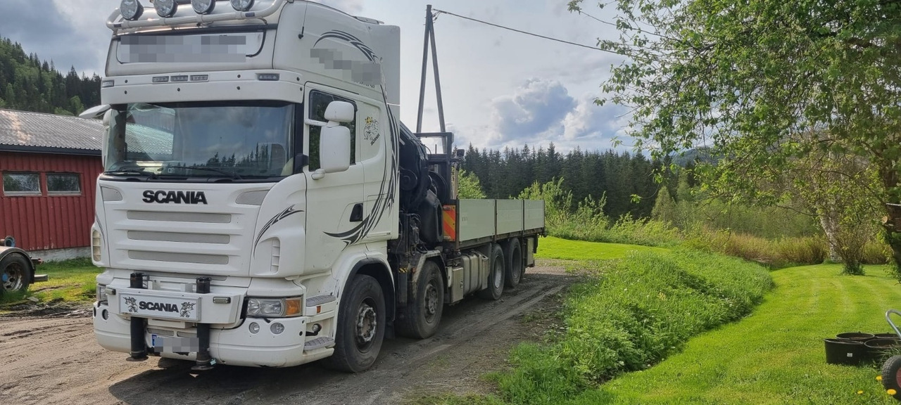 Scania R560 - Camião de caixa aberta/ Plataforma, Caminhão grua: foto 2 Scania R560 - Camião de caixa aberta/ Plataforma, Caminhão grua: foto 2