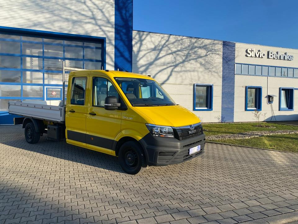 MAN TGE 3.140 Doka Pritsche Lang *STANDHZG* AHK*24 MONATE GARANTIE*1.HAND*INKL.19% MWST*SOFORT!* - Furgão caixa aberta, Carrinha cabine dupla: foto 1 MAN TGE 3.140 Doka Pritsche Lang *STANDHZG* AHK*24 MONATE GARANTIE*1.HAND*INKL.19% MWST*SOFORT!* - Furgão caixa aberta, Carrinha cabine dupla: foto 1