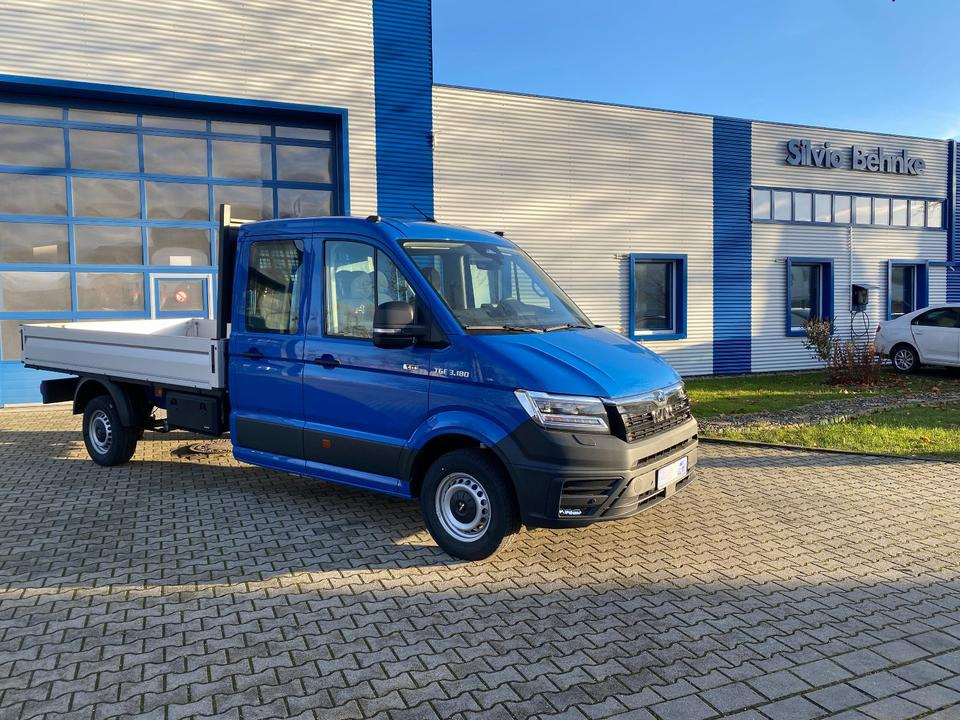 MAN TGE 3.180 4x4 Doka Pritsche Lang *INKL.19% MWT* AUTOMATIK*LED*CAM*AHK*TEMPO*STANDHZG*UVM* - Furgão caixa aberta, Carrinha cabine dupla: foto 1 MAN TGE 3.180 4x4 Doka Pritsche Lang *INKL.19% MWT* AUTOMATIK*LED*CAM*AHK*TEMPO*STANDHZG*UVM* - Furgão caixa aberta, Carrinha cabine dupla: foto 1