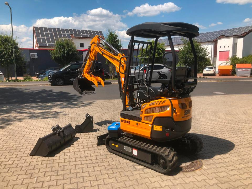 Minibagger BK1700JS + Schaufelpaket *INKL.19% MWST*BERGER KRAUS*KUBOTA*JOYST*SOFORT! - Mini escavadeira: foto 5 Minibagger BK1700JS + Schaufelpaket *INKL.19% MWST*BERGER KRAUS*KUBOTA*JOYST*SOFORT! - Mini escavadeira: foto 5