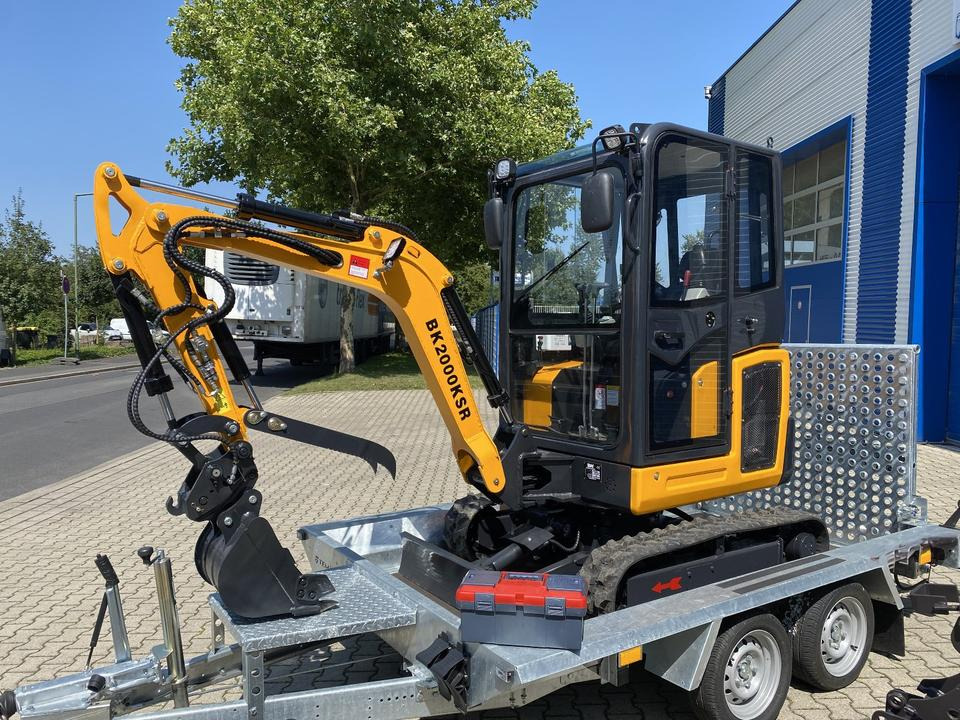 Minibagger BK2000KSR + Tieflader + Zubehör *INKL.19% MWST*BERGER KRAUS*YANMAR*SCHWENKARM* VERSTELLFAHRWERK* - Mini escavadeira, Reboque: foto 4 Minibagger BK2000KSR + Tieflader + Zubehör *INKL.19% MWST*BERGER KRAUS*YANMAR*SCHWENKARM* VERSTELLFAHRWERK* - Mini escavadeira, Reboque: foto 4