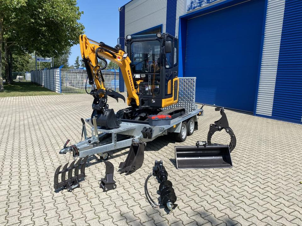 Minibagger BK2000KSR + Tieflader + Zubehör *INKL.19% MWST*BERGER KRAUS*YANMAR*SCHWENKARM* VERSTELLFAHRWERK* - Mini escavadeira, Reboque: foto 5 Minibagger BK2000KSR + Tieflader + Zubehör *INKL.19% MWST*BERGER KRAUS*YANMAR*SCHWENKARM* VERSTELLFAHRWERK* - Mini escavadeira, Reboque: foto 5