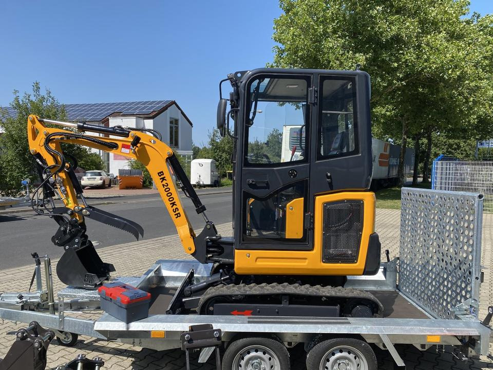 Minibagger BK2000KSR + Tieflader + Zubehör *INKL.19% MWST*BERGER KRAUS*YANMAR*SCHWENKARM* VERSTELLFAHRWERK* - Mini escavadeira, Reboque: foto 5 Minibagger BK2000KSR + Tieflader + Zubehör *INKL.19% MWST*BERGER KRAUS*YANMAR*SCHWENKARM* VERSTELLFAHRWERK* - Mini escavadeira, Reboque: foto 5