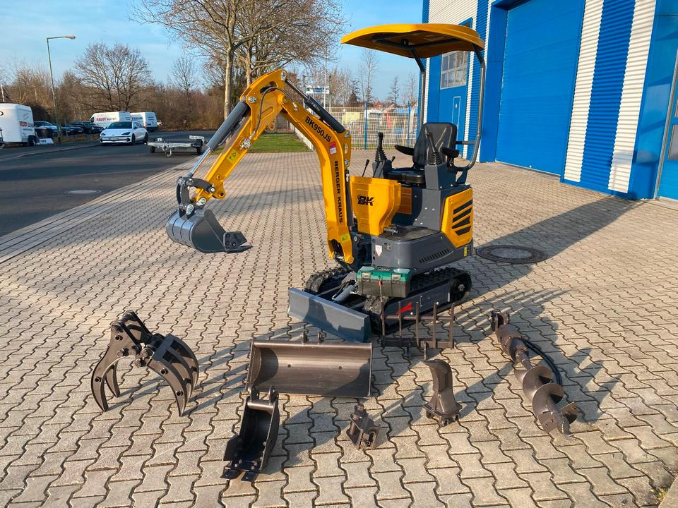 Minibagger BK950JS + Zubehör *INKL.19% MWST*BERGER KRAUS*JOYSTICK*SOFORT!* - Mini escavadeira: foto 1 Minibagger BK950JS + Zubehör *INKL.19% MWST*BERGER KRAUS*JOYSTICK*SOFORT!* - Mini escavadeira: foto 1