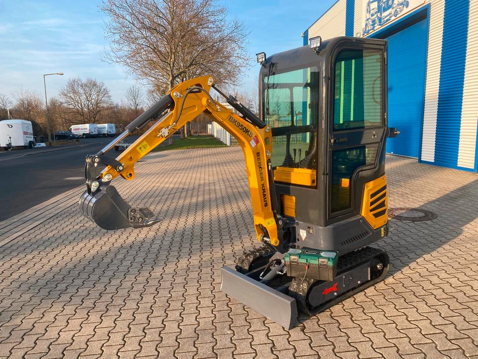 Minibagger BK950KS *INKL.19% MWST*BERGER KRAUS*KABINE*SOFORT!* - Mini escavadeira: foto 1 Minibagger BK950KS *INKL.19% MWST*BERGER KRAUS*KABINE*SOFORT!* - Mini escavadeira: foto 1