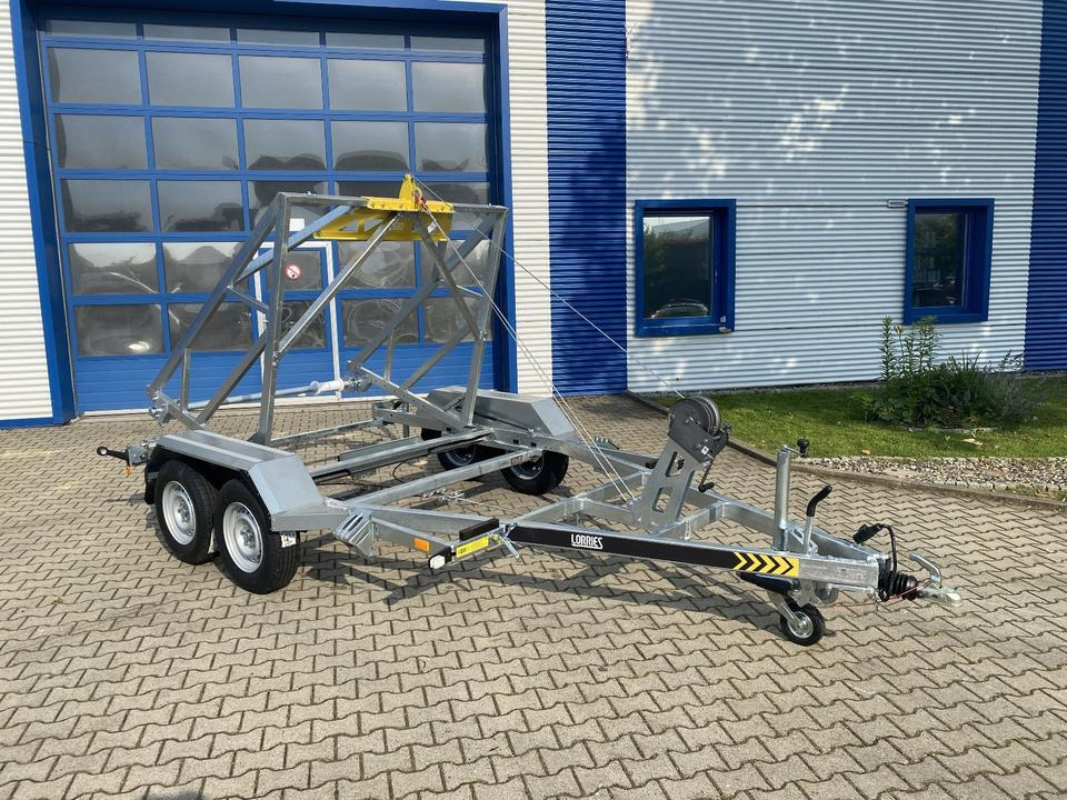 Reboque para bobinas Vermietung / Kabelanhänger 3500KG / Nutzlast 2825KG / Kabeltrommel-Anhänger / Glasfaser/ 1 Monat: foto 10