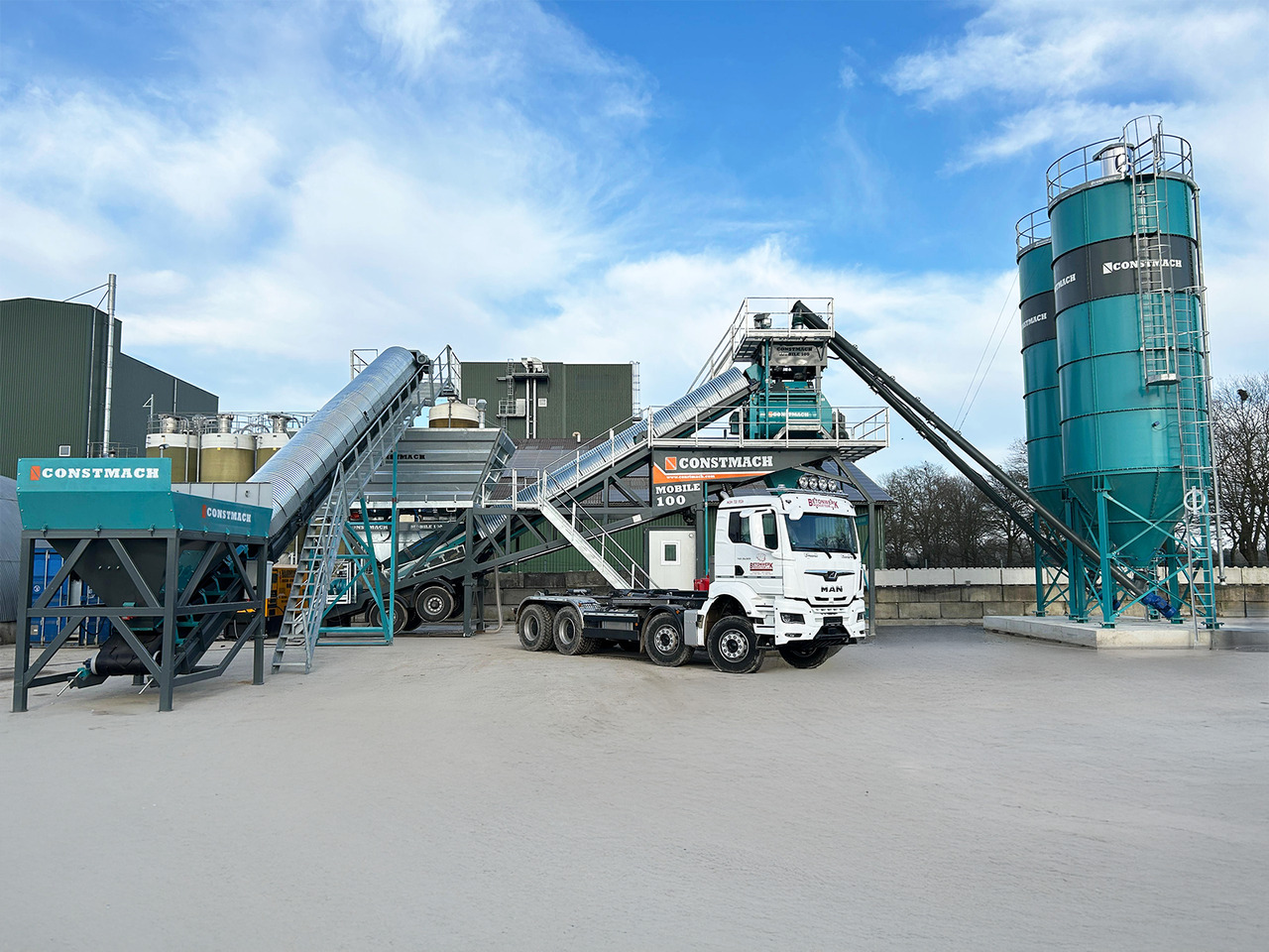 Usina de concreto nuevo Constmach 100 m³/h Mobile Concrete Batching Plant: foto 8