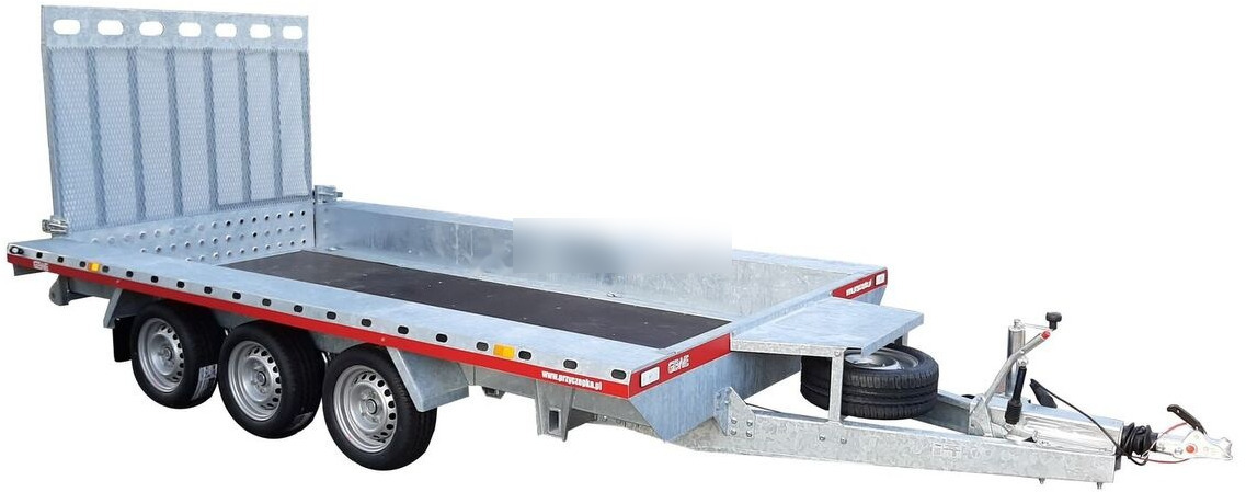 Gewe Przyczepa pod minikoparkę 4x1,8m - 3osiowa, B3500 E/1 - Reboque porta máquinas: foto 2 Gewe Przyczepa pod minikoparkę 4x1,8m - 3osiowa, B3500 E/1 - Reboque porta máquinas: foto 2