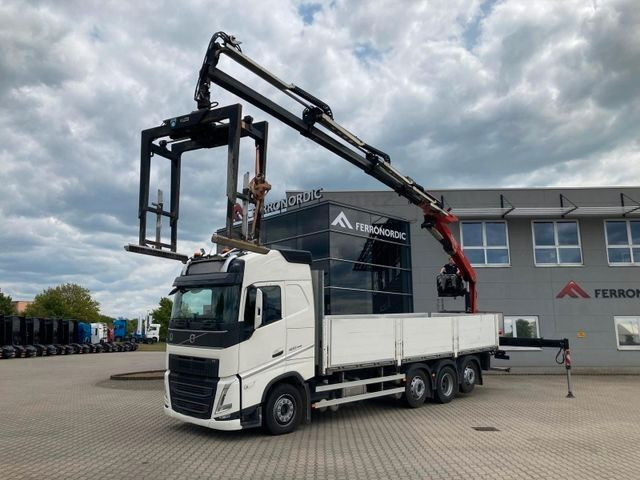 Volvo FH460 8x2 TRIDEM VLA&NLA gelenkt*FASSI F215AS.24 - Camião de caixa aberta/ Plataforma, Caminhão grua: foto 1 Volvo FH460 8x2 TRIDEM VLA&NLA gelenkt*FASSI F215AS.24 - Camião de caixa aberta/ Plataforma, Caminhão grua: foto 1