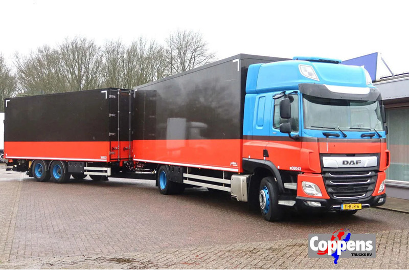 DAF CF 410 Bakwagen + Trailer 2x DHollandia 2000kg 6 stuks in voorraad!! - Caminhão furgão: foto 1 DAF CF 410 Bakwagen + Trailer 2x DHollandia 2000kg 6 stuks in voorraad!! - Caminhão furgão: foto 1