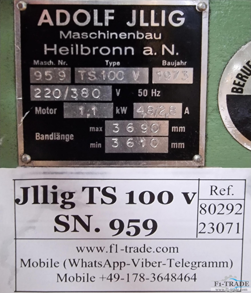 Máquina de impressão Jllig TS 100 V: foto 6