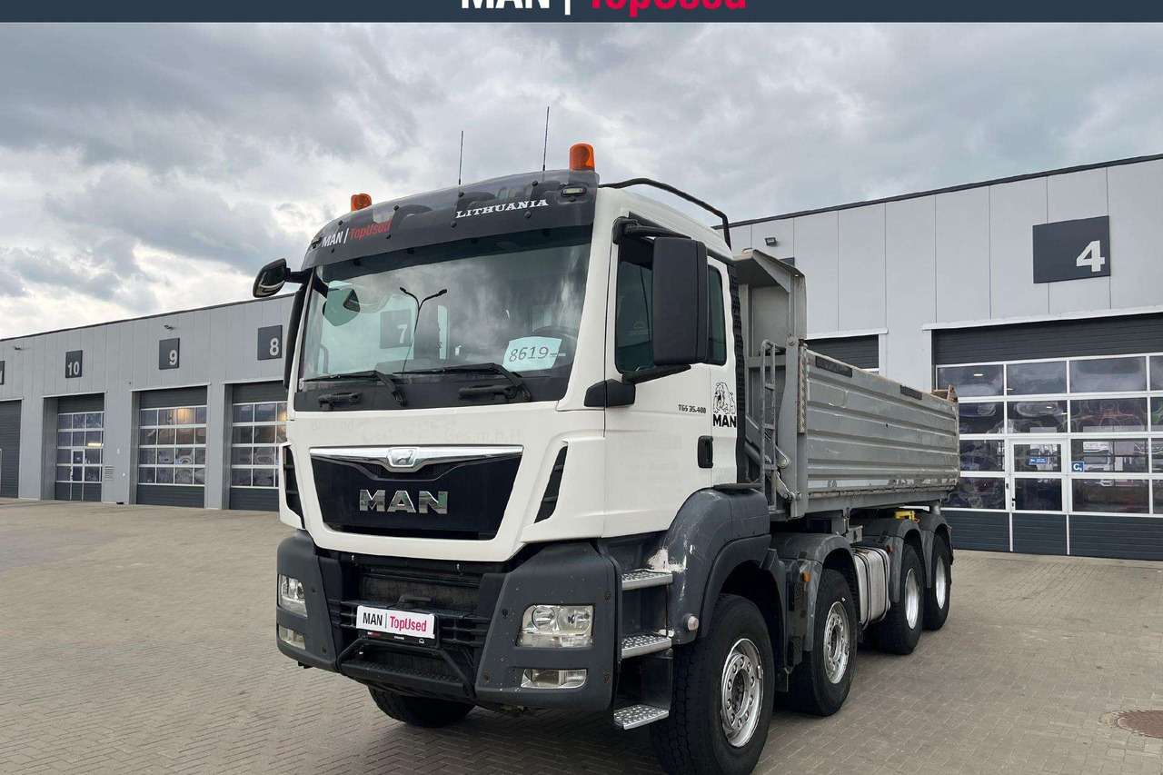 MAN TGS 35.480 8X4 BB Meiller Kipper (8619) - Caminhão basculante: foto 1 MAN TGS 35.480 8X4 BB Meiller Kipper (8619) - Caminhão basculante: foto 1
