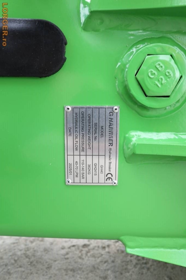 Martelo hidráulico de Máquina de construção nuevo G Hammer GH 40 - Power, Not Noise! New Model 2025: foto 6 Martelo hidráulico de Máquina de construção nuevo G Hammer GH 40 - Power, Not Noise! New Model 2025: foto 6